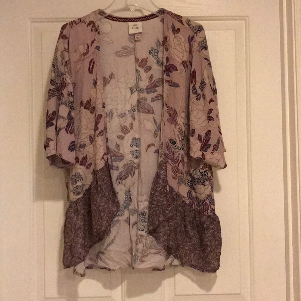 Floral Print Kimono